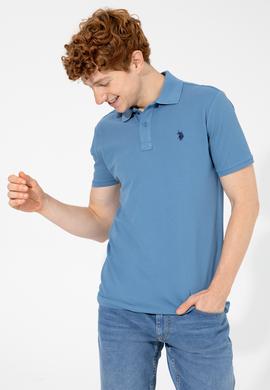 Erkek İndigo Basic Tişört - 50249149084