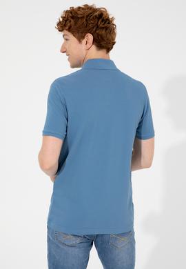 Erkek İndigo Basic Tişört - 50249149084