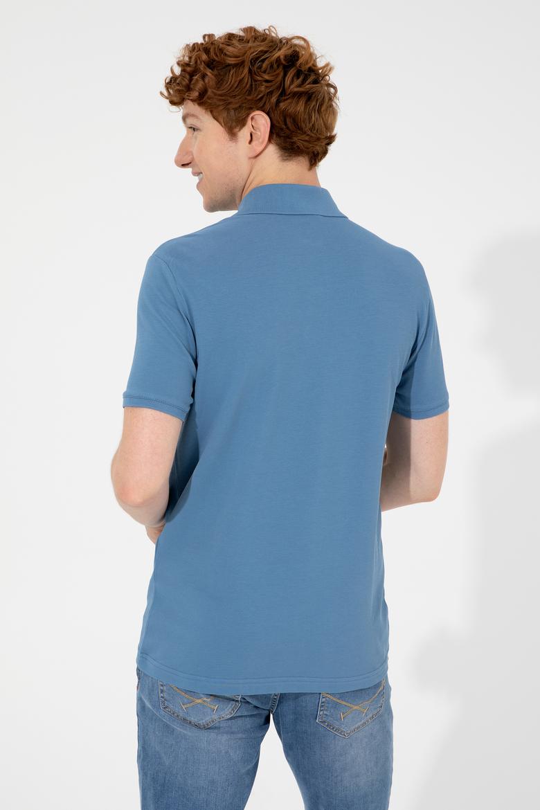 Erkek İndigo Basic Tişört - 50249149084