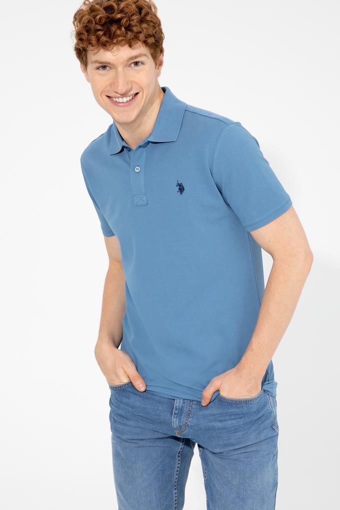 Erkek İndigo Basic Tişört