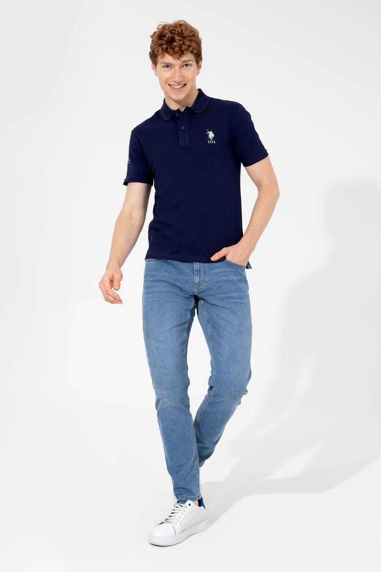 Erkek Lacivert Basic Tişört - 50249139016