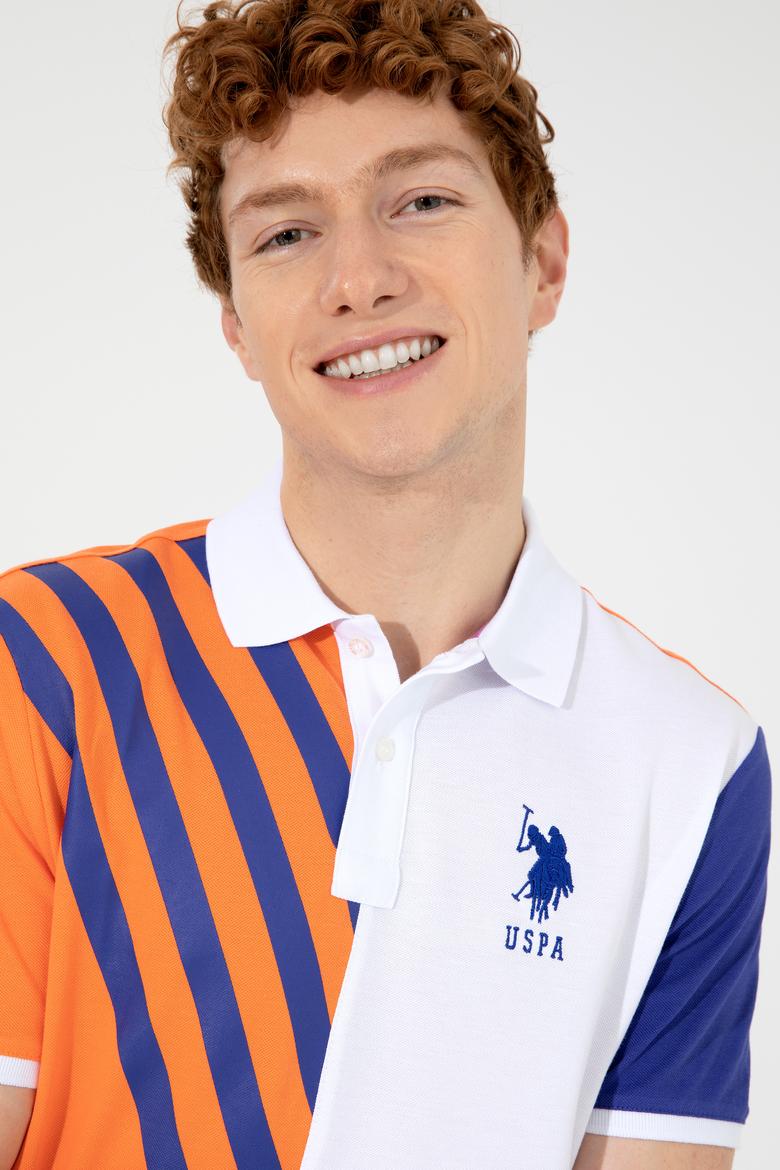 Erkek Turuncu Polo Yaka Tişört - 50249179008