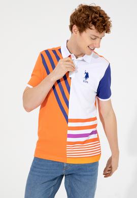 Erkek Turuncu Polo Yaka Tişört - 50249179008