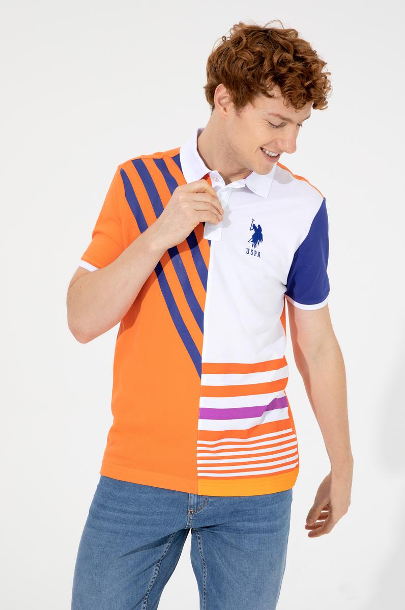 Erkek Turuncu Polo Yaka Tişört