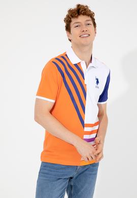 Erkek Turuncu Polo Yaka Tişört - 50249179008