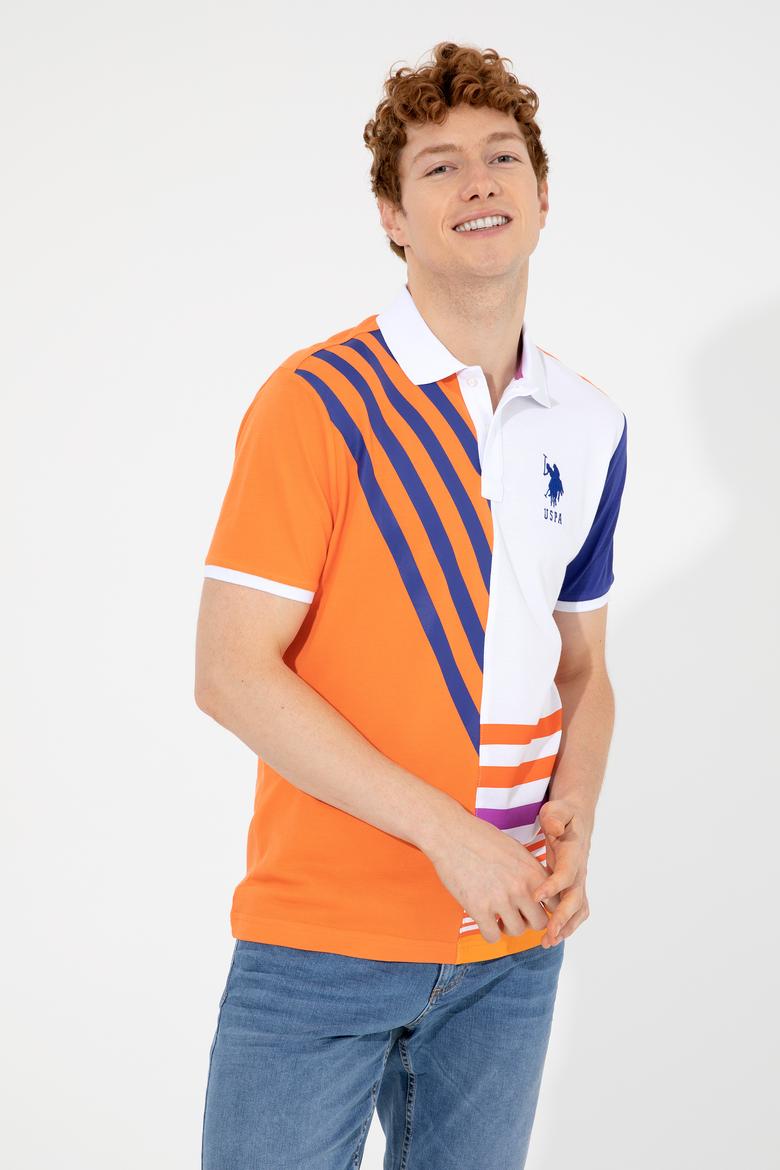 Erkek Turuncu Polo Yaka Tişört - 50249179008