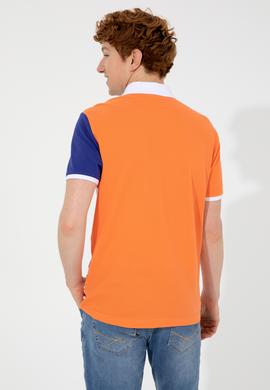 Erkek Turuncu Polo Yaka Tişört - 50249179008