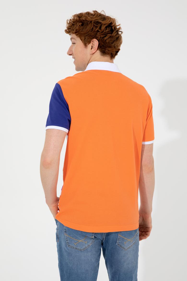 Erkek Turuncu Polo Yaka Tişört - 50249179008