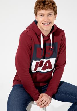 Erkek Vişne Kapüşonlu Sweatshirt - 50257482005