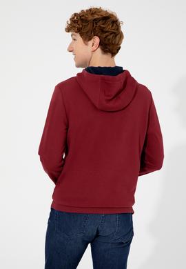 Erkek Vişne Kapüşonlu Sweatshirt - 50257482005