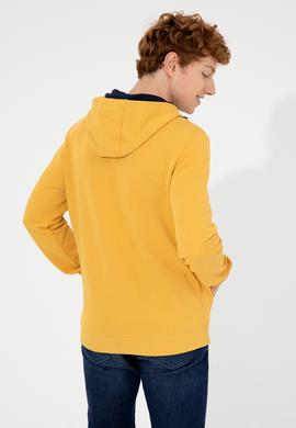Erkek Safran Kapüşonlu Sweatshirt - 50257482065