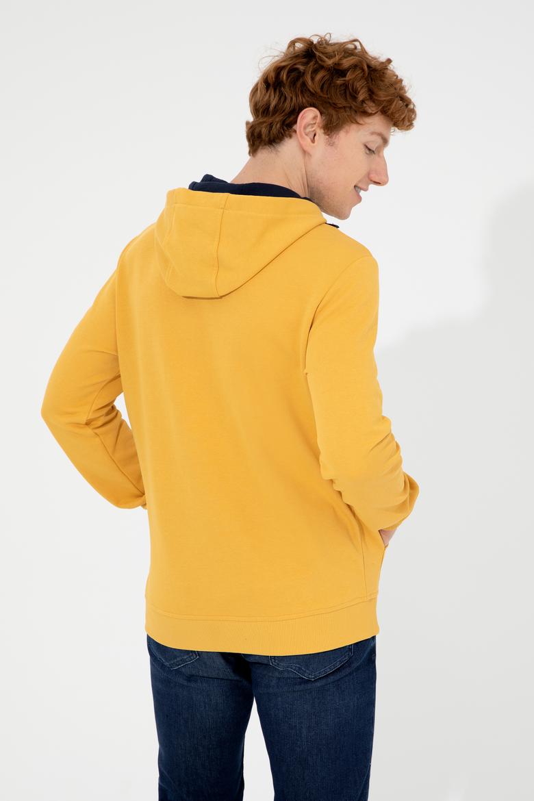 Erkek Safran Kapüşonlu Sweatshirt - 50257482065
