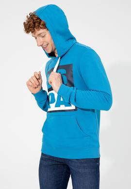 Erkek Kobalt Kapüşonlu Sweatshirt - 50257482055