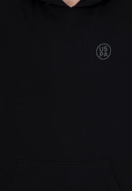Erkek Siyah Kapüşonlu Sweatshirt - 50257190091