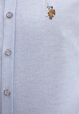 Erkek Mavi Gömlek Uzunkol Basic - 50223530019