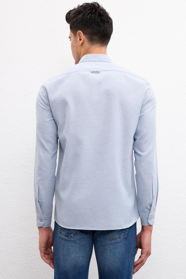 Erkek Mavi Gömlek Uzunkol Basic - 50223530019