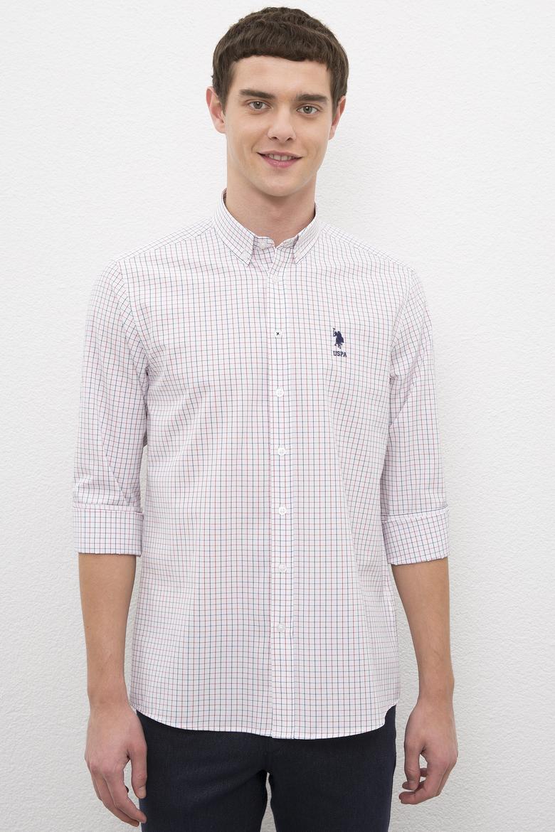 Erkek Kırmızı Gömlek Uzunkol