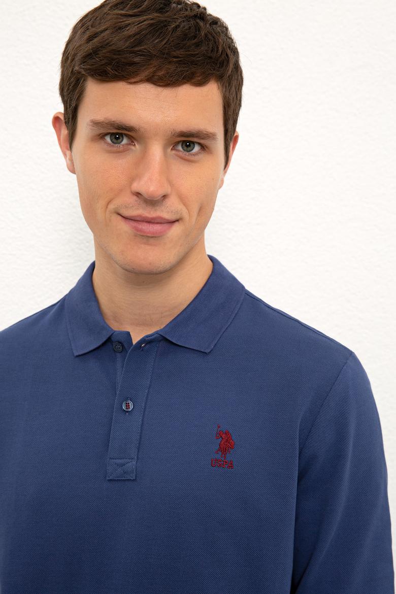 Erkek İndigo Basic Sweatshirt - 50225344172