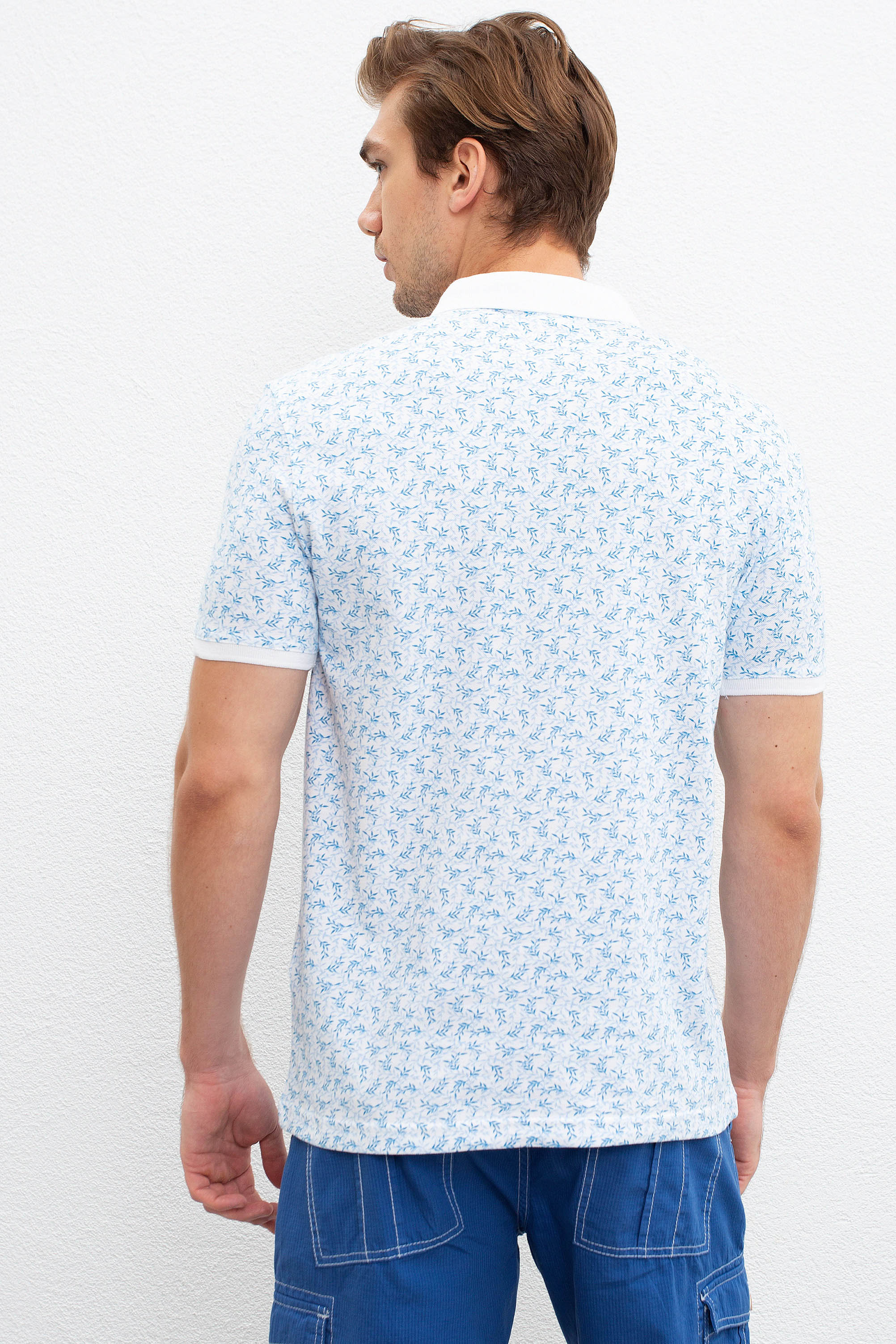 Erkek Beyaz Polo Yaka T-Shirt