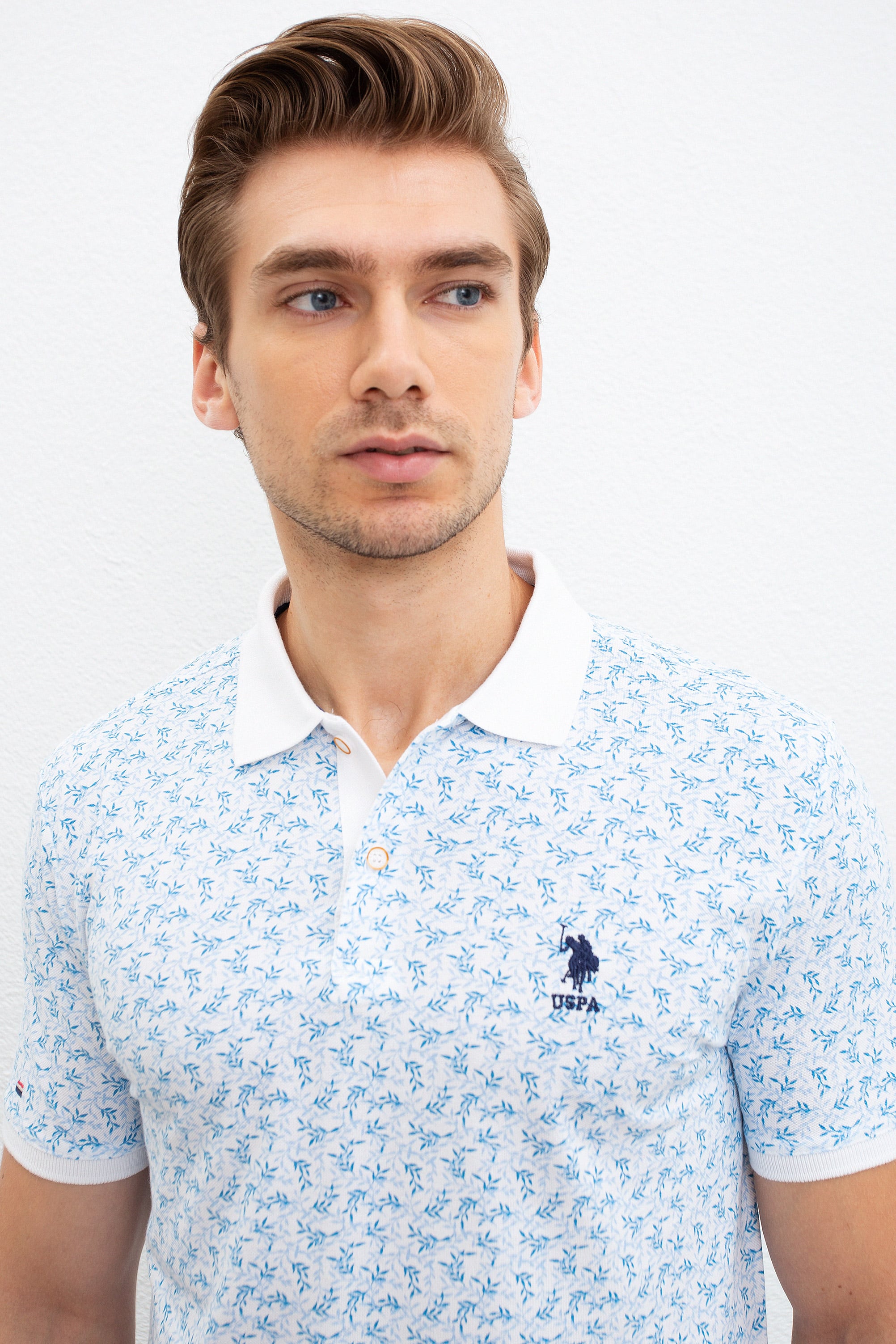 Erkek Beyaz Polo Yaka T-Shirt