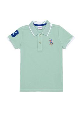 Erkek Çocuk Mint Yeşili Basic Polo Yaka Tişört - 50249580101