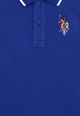 Erkek Çocuk Mavi Basic Polo Yaka Tişört - 50249580147