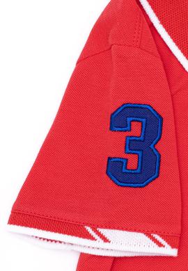 Erkek Çocuk Kırmızı Basic Polo Yaka Tişört - 50249580156