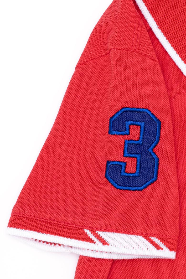 Erkek Çocuk Kırmızı Basic Polo Yaka Tişört - 50249580156