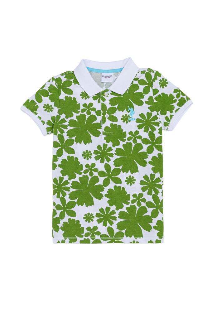 Erkek Çocuk Yeşil Polo Yaka Tişört
