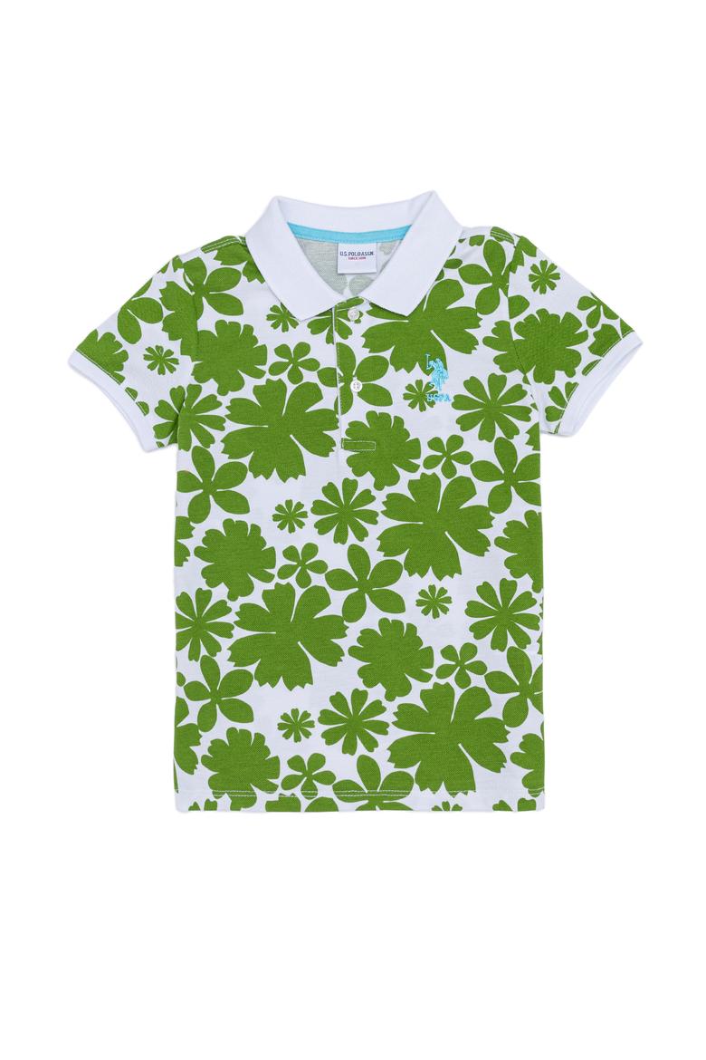 Erkek Çocuk Yeşil Polo Yaka Tişört