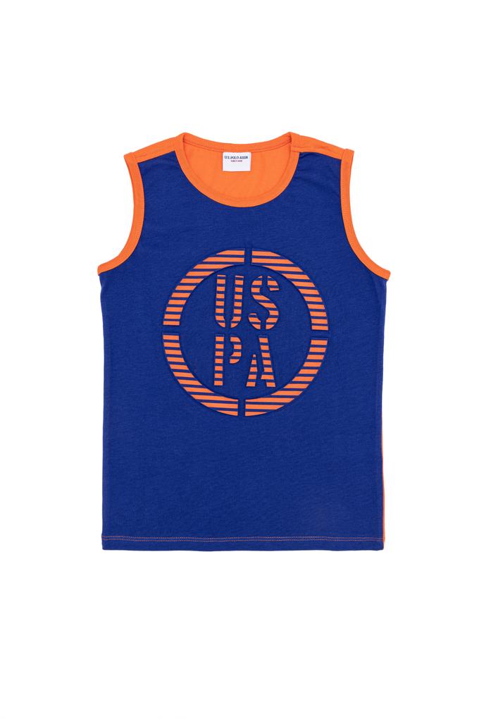 Çocuk Mavi Atlet Tişört