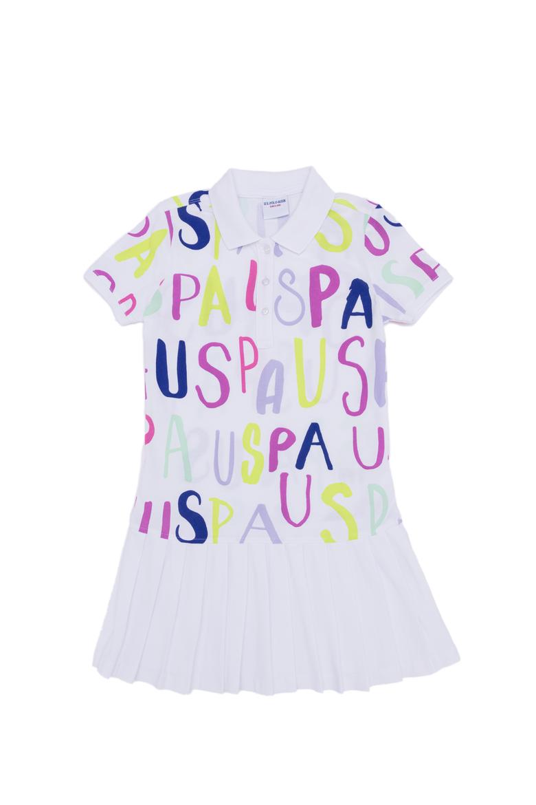 Kız Çocuk Beyaz Örme Elbise