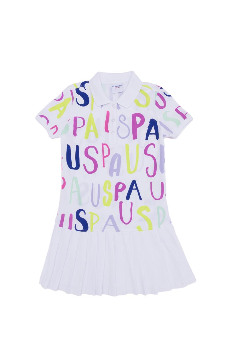 Kız Çocuk Beyaz Örme Elbise