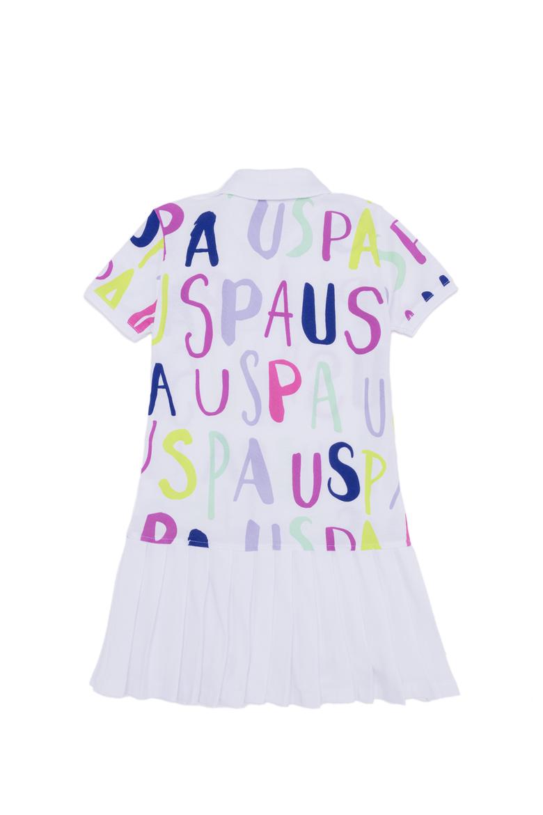 Kız Çocuk Beyaz Örme Elbise - 50246772010