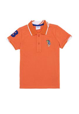 Erkek Çocuk Turuncu Polo Yaka Tişört - 50249580068