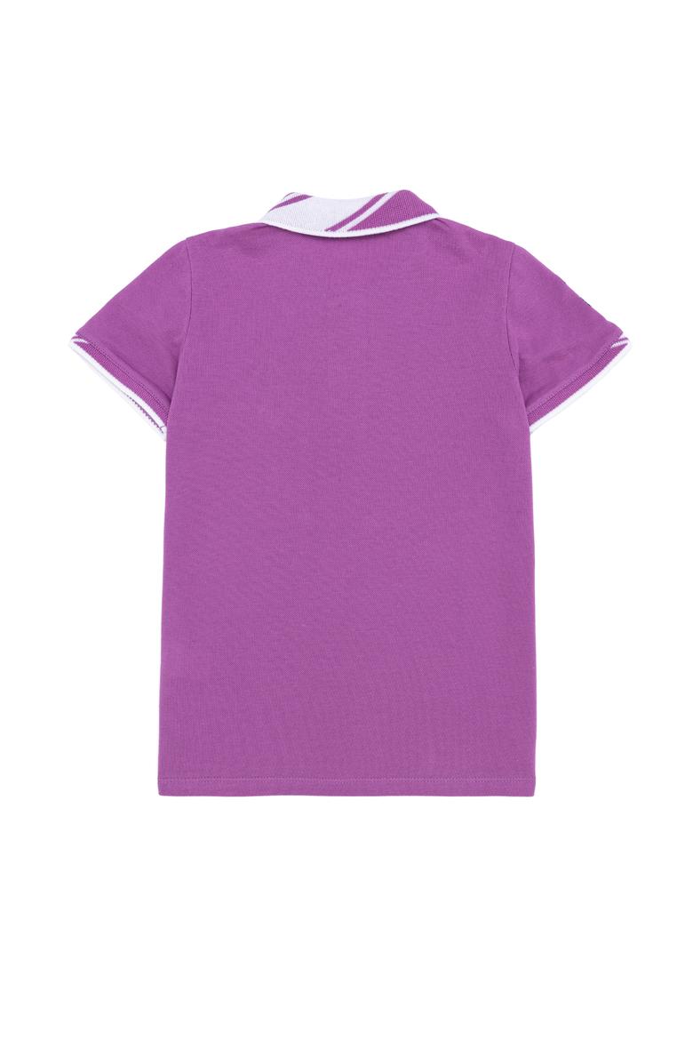 Erkek Çocuk Menekşe Basic Polo Yaka Tişört - 50249580048