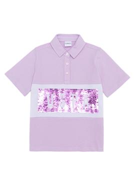 Kız Çocuk Manolya Polo Yaka Tişört - 50249096014