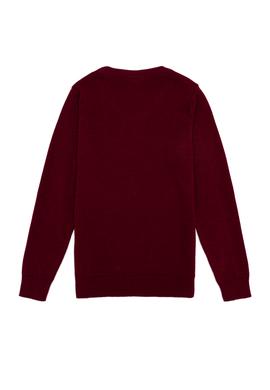 Erkek Çocuk Bordo Bisiklet Yaka Triko Kazak - 50257649030