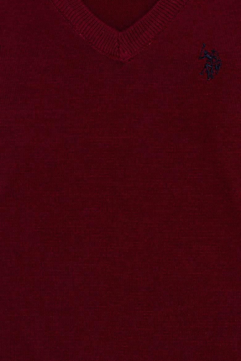 Erkek Çocuk Bordo Bisiklet Yaka Triko Kazak - 50257649030