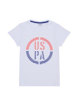 Çocuk Beyaz Bisiklet Yaka Tişört - 50246422005