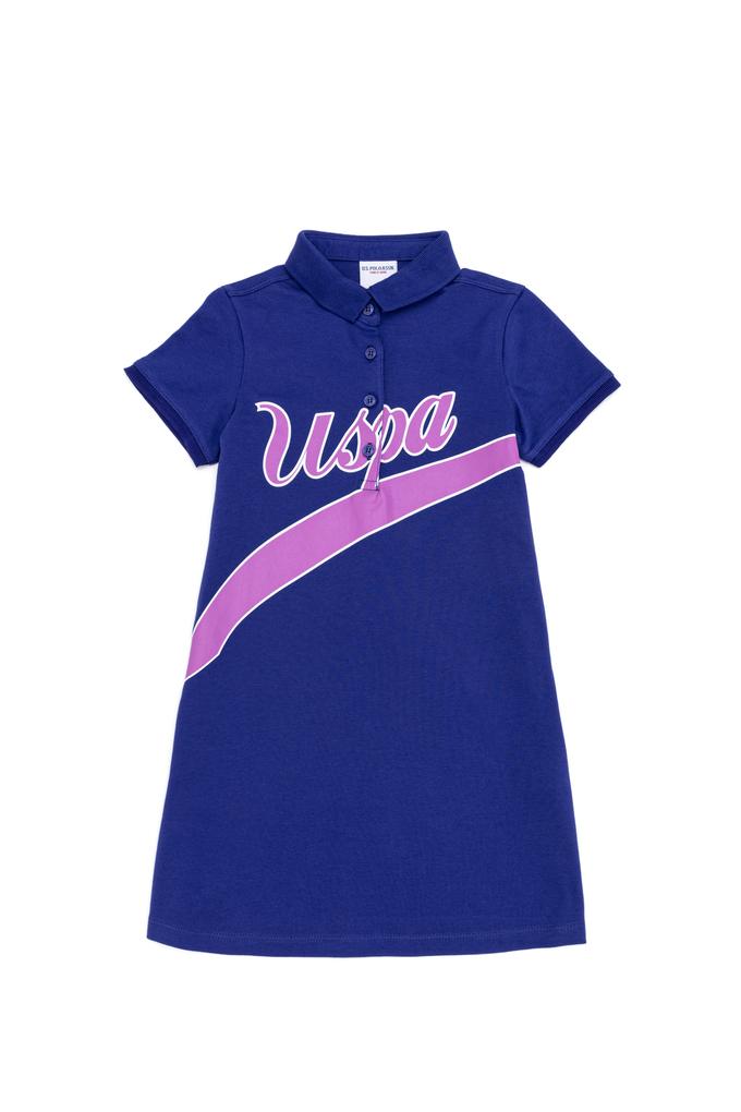 Kız Çocuk Mavi Örme Elbise