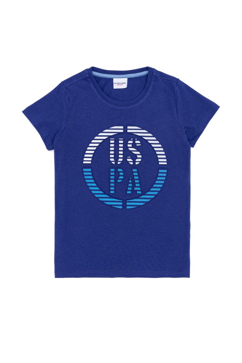 Çocuk Mavi Bisiklet Yaka Tişört