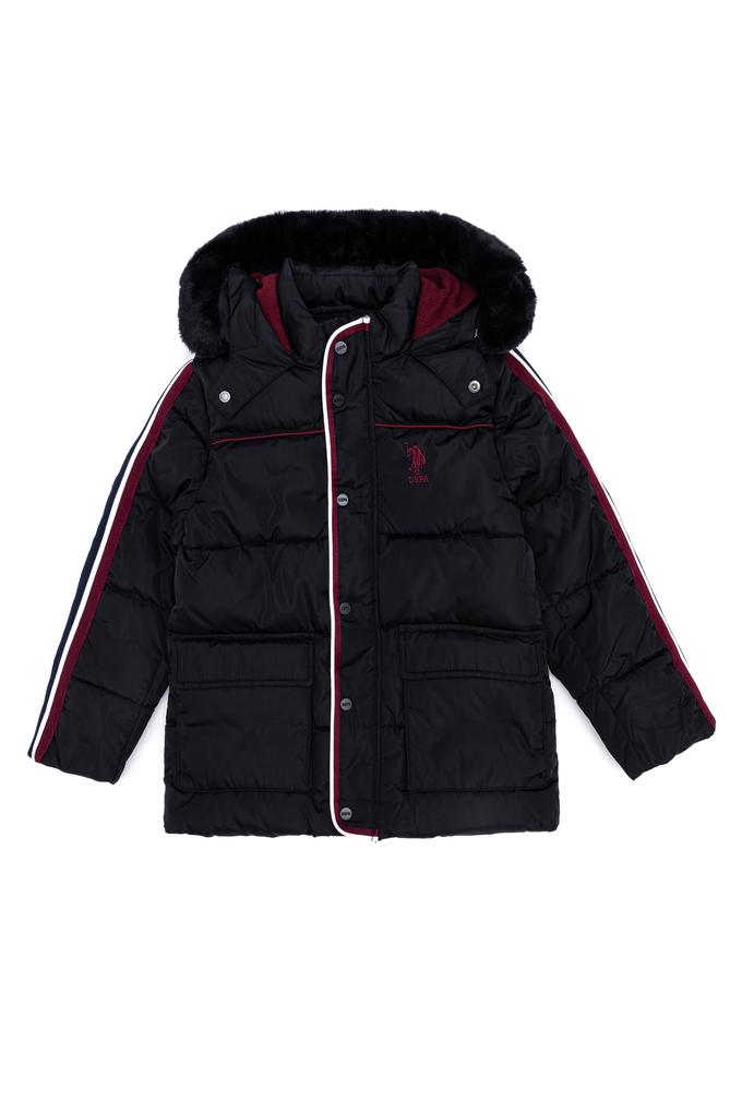 Erkek Çocuk Siyah Mont