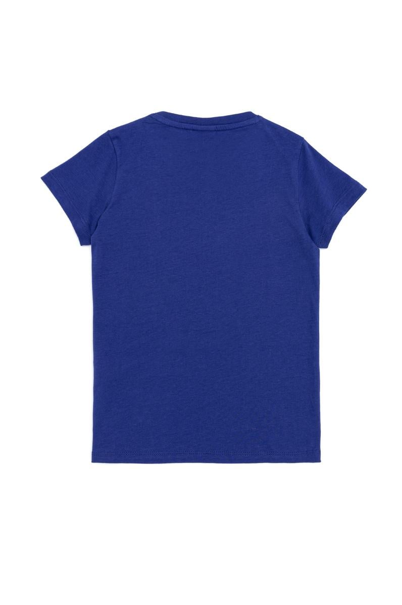 Çocuk Mavi Bisiklet Yaka Tişört