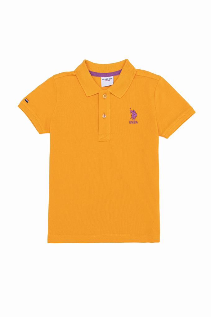 Erkek Çocuk Sarı Polo Yaka Tişört