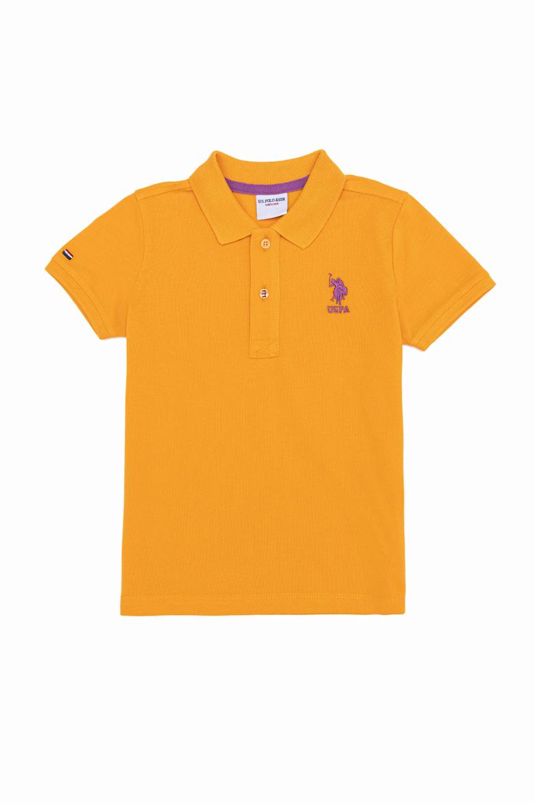 Erkek Çocuk Sarı Polo Yaka Tişört