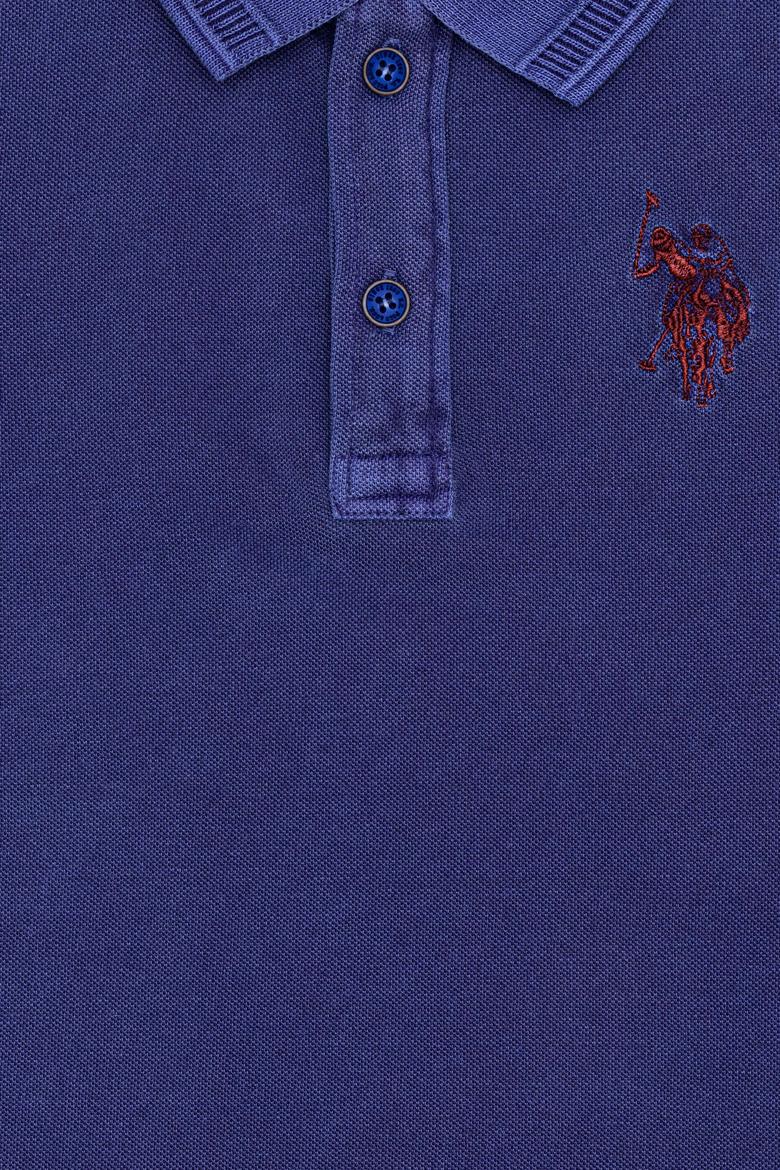 Erkek Çocuk Mavi Polo Yaka Tişört - 50245075147