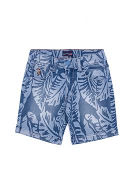 Erkek Çocuk Mavi Jean Şort - 50249644004