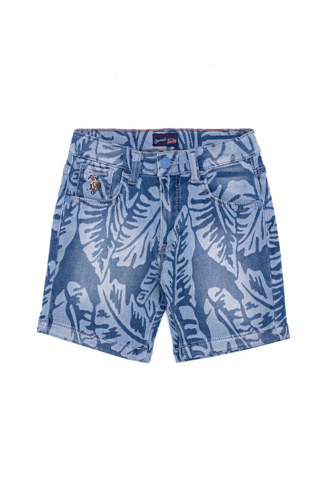 Erkek Çocuk Mavi Jean Şort