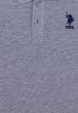 Erkek Çocuk Gri Melanj Polo Yaka Tişört - 50249283121